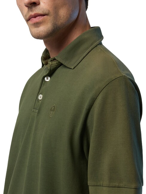 CORE Polo avec logo brod&eacute; vert fonc&eacute; - chemise polo