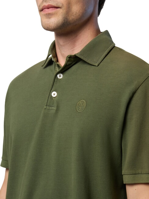 CORE Polo avec logo brod&eacute; vert fonc&eacute; - chemise polo