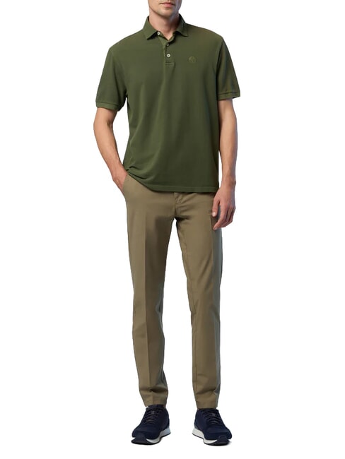 CORE Polo avec logo brod&eacute; vert fonc&eacute; - chemise polo