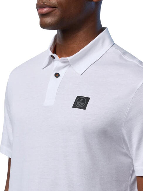 NORTH TECH polo &agrave; manches courtes blanc - chemise polo