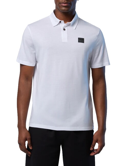 NORTH TECH polo &agrave; manches courtes blanc - chemise polo