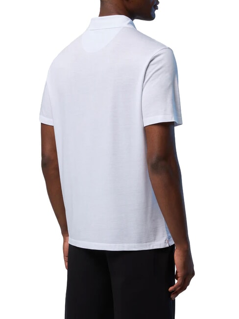 NORTH TECH polo &agrave; manches courtes blanc - chemise polo