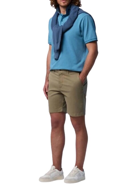 COLLAR STRIPED Polo &agrave; manches courtes en coton Niagara - chemise polo