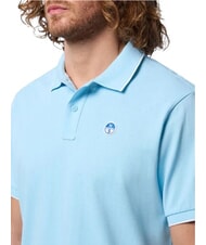 NORTH SAILS COLLAR STRIPED Polo &agrave; manches courtes en coton bleu doux - chemise polo - 4