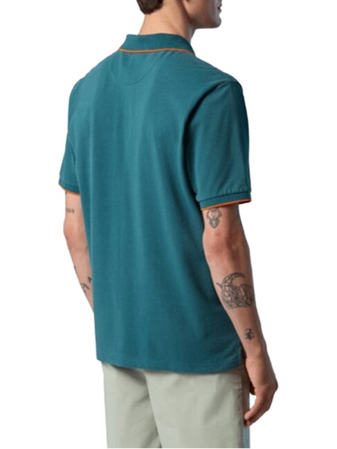 COLLAR STRIPED Polo &agrave; manches courtes en coton m&eacute;diterran&eacute;en - chemise polo