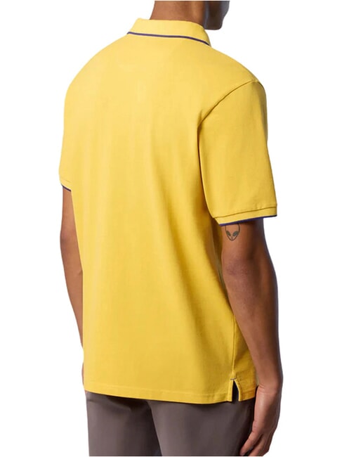 COLLAR STRIPED Polo &agrave; manches courtes en coton soleil samoan - chemise polo