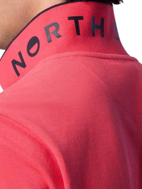 COLLAR STRIPED Polo &agrave; manches courtes en coton g&eacute;ranium - chemise polo