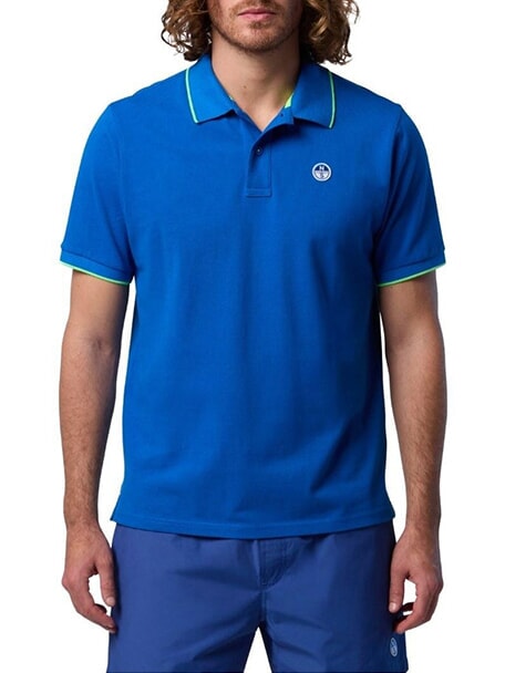 CORE polo 100% coton plage bleue - chemise polo
