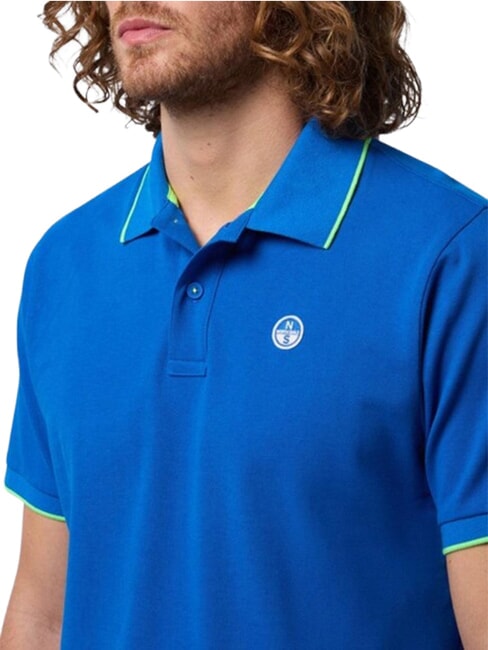 CORE polo 100% coton plage bleue - chemise polo