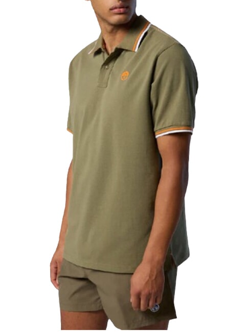 CORE polo en coton &agrave; manches courtes vert fonc&eacute; - chemise polo