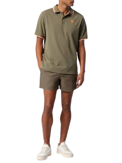 CORE polo en coton &agrave; manches courtes vert fonc&eacute; - chemise polo