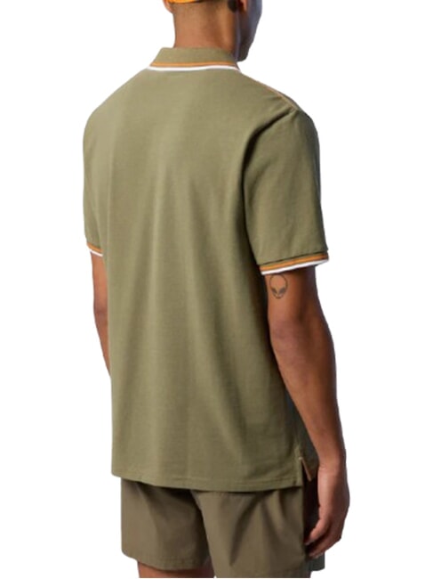 CORE polo en coton &agrave; manches courtes vert fonc&eacute; - chemise polo