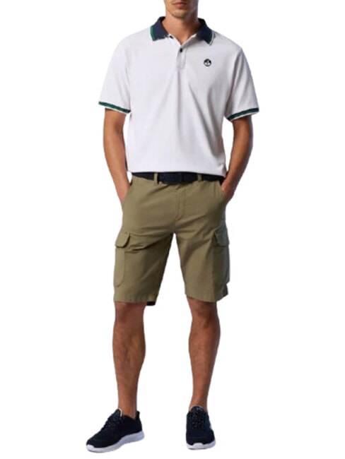 CORE polo en coton &agrave; manches courtes blanc - chemise polo