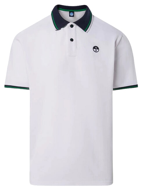 CORE polo en coton &agrave; manches courtes blanc - chemise polo