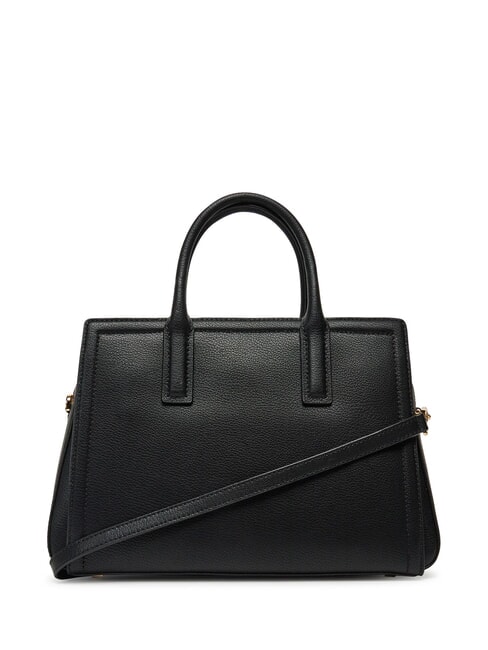 LAILA Sac &agrave; main en cuir avec bandouli&egrave;re noir - Sacs pour Femme