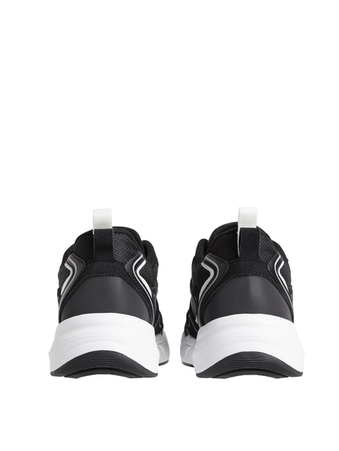 CK JEANS Retro Tennis Baskets en cuir noir - Chaussures Homme