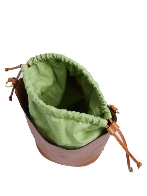 LUCE sac seau en cuir MARRON - Sacs pour Femme