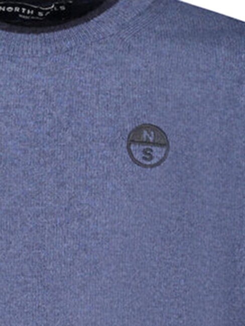 CORE Pull en m&eacute;lange de cachemire M&eacute;lange de bleu de Chine - Pulls pour hommes