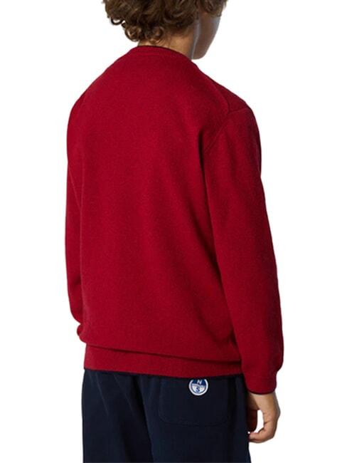 CORE Pull en m&eacute;lange de cachemire lave rouge - Pulls pour enfants