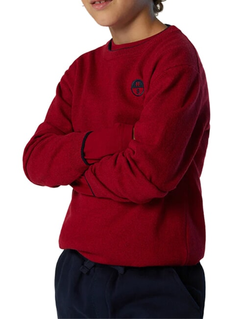 CORE Pull en m&eacute;lange de cachemire lave rouge - Pulls pour enfants
