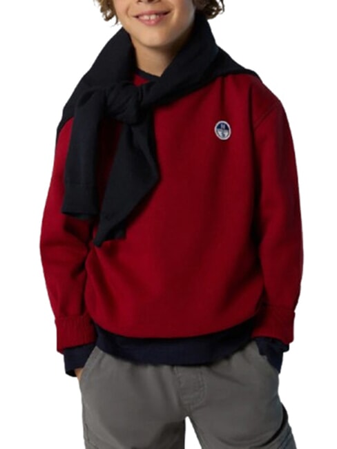 CORE Sweat-shirt unisexe en coton biologique dahlia rouge - B&eacute;b&eacute; Sweat