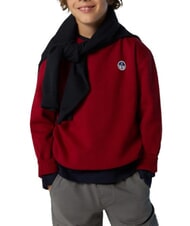 NORTH SAILS CORE Sweat-shirt unisexe en coton biologique dahlia rouge - B&eacute;b&eacute; Sweat - 5