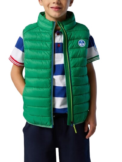 EXPLORER doudoune unisexe sans manches abeille verte - B&eacute;b&eacute; Vestes