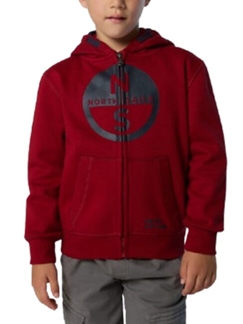 CORE Sweat &agrave; capuche unisexe dahlia rouge - B&eacute;b&eacute; Sweat