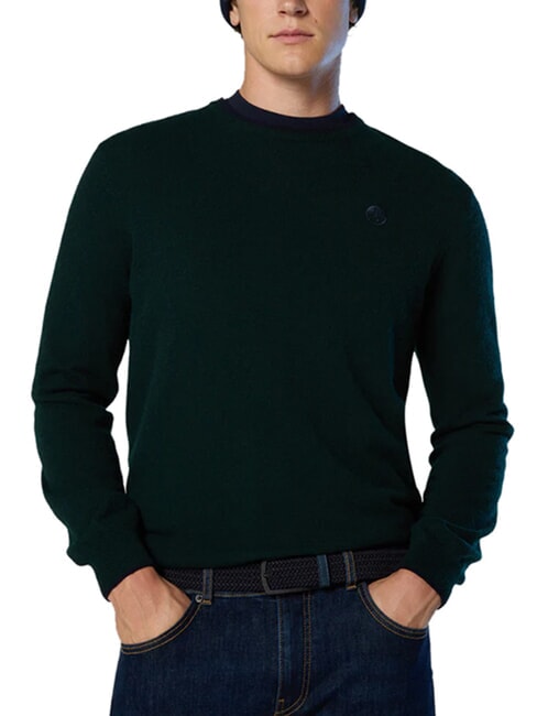 N|S Pull col rond pin&egrave;de - Pulls pour hommes