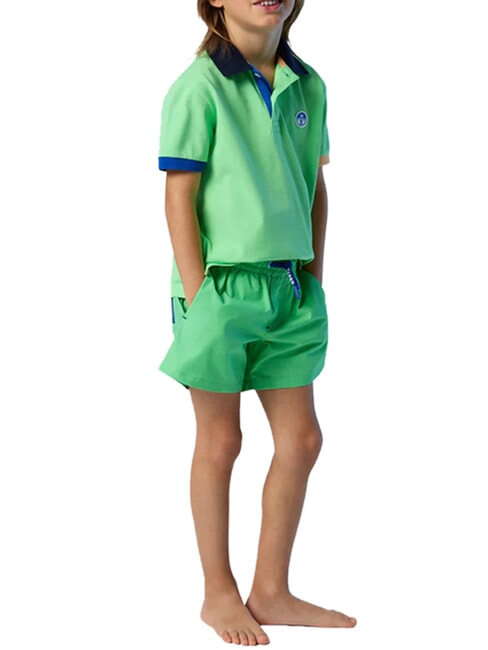 BASIC cale&ccedil;ons de plage style volley-ball vert d'&eacute;t&eacute; - Maillots de bain pour enfants