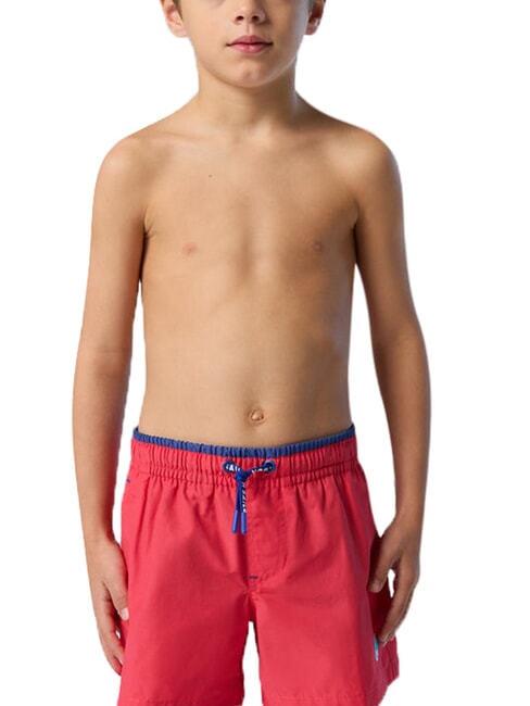 BASIC cale&ccedil;ons de plage style volley-ball rouge psycho - Maillots de bain pour enfants