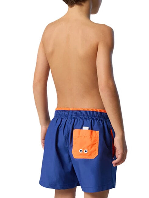 BASIC cale&ccedil;ons de plage style volley-ball bleu &eacute;lectrique - Maillots de bain pour enfants