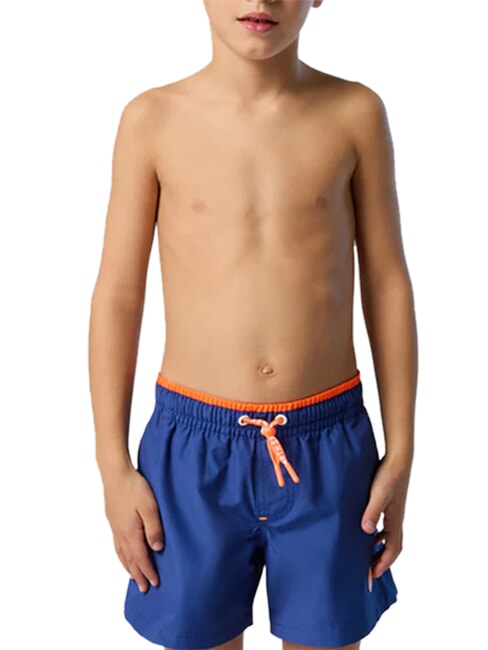 BASIC cale&ccedil;ons de plage style volley-ball bleu &eacute;lectrique - Maillots de bain pour enfants