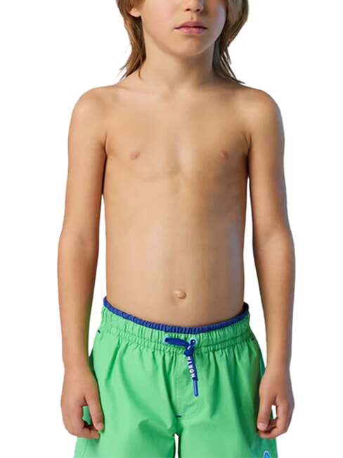 BASIC cale&ccedil;ons de plage style volley-ball vert d'&eacute;t&eacute; - Maillots de bain pour enfants