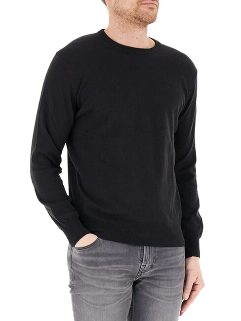 CORE pull &agrave; col rond noir - Pulls pour hommes