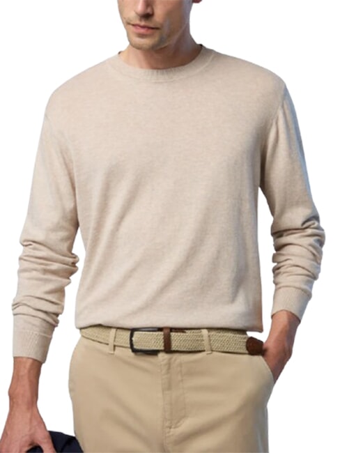 CORE Chemise 100% coton beige chin&eacute; - Pulls pour hommes