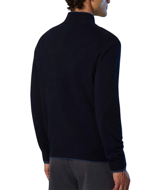 CORE Pull &agrave; demi-zip bleu marine - Pulls pour hommes