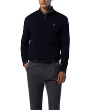 NORTH SAILS CORE Pull &agrave; demi-zip bleu marine - Pulls pour hommes - 4