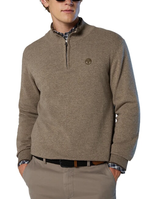 CORE Pull &agrave; demi-zip m&eacute;lange de fossiles - Pulls pour hommes