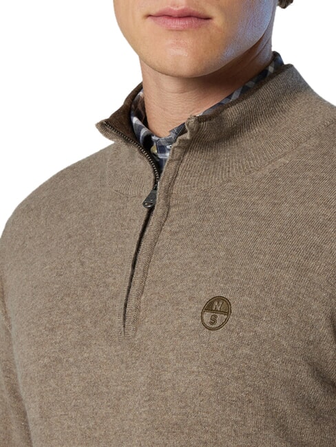 CORE Pull &agrave; demi-zip m&eacute;lange de fossiles - Pulls pour hommes