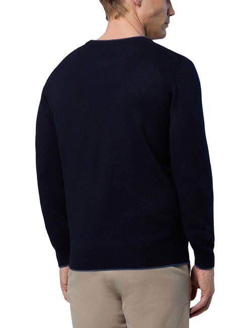 N|S Pull col rond bleu marine - Pulls pour hommes