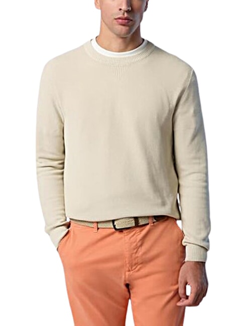 CORE  pull &agrave; col rond beige - Pulls pour hommes