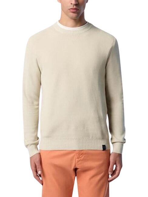 CORE  pull &agrave; col rond beige - Pulls pour hommes