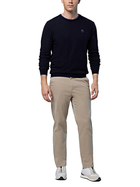 N|S Pull col rond bleu marine - Pulls pour hommes