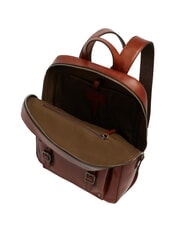 THE BRIDGE GALILEO Sac &agrave; dos pour ordinateur portable 13 pouces, en cuir Marron / Ruth&eacute;nium - Sacs &agrave; dos pour l'&Eacute;cole & les Loisirs - 4