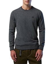 NORTH SAILS N|S Pull col rond m&eacute;lange gris fonc&eacute; - Pulls pour hommes - 2