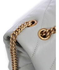 PINKO MINI LOVE BAG Sac en nappa gris perle-or antique - Sacs pour Femme - 3