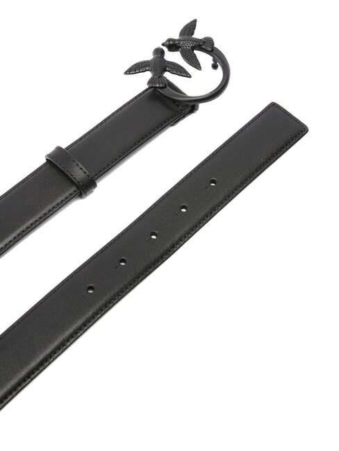 LOVE BERRY Ceinture avec boucle color&eacute;e couleur de bloc de limousine noire - Ceintures