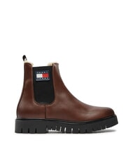 TOMMY HILFIGER TH JEANS bottines en cuir brun - Chaussures Femme - 2