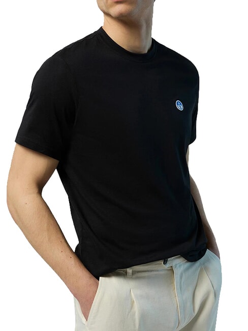 BOLLO T-shirt en coton noir - T-shirt